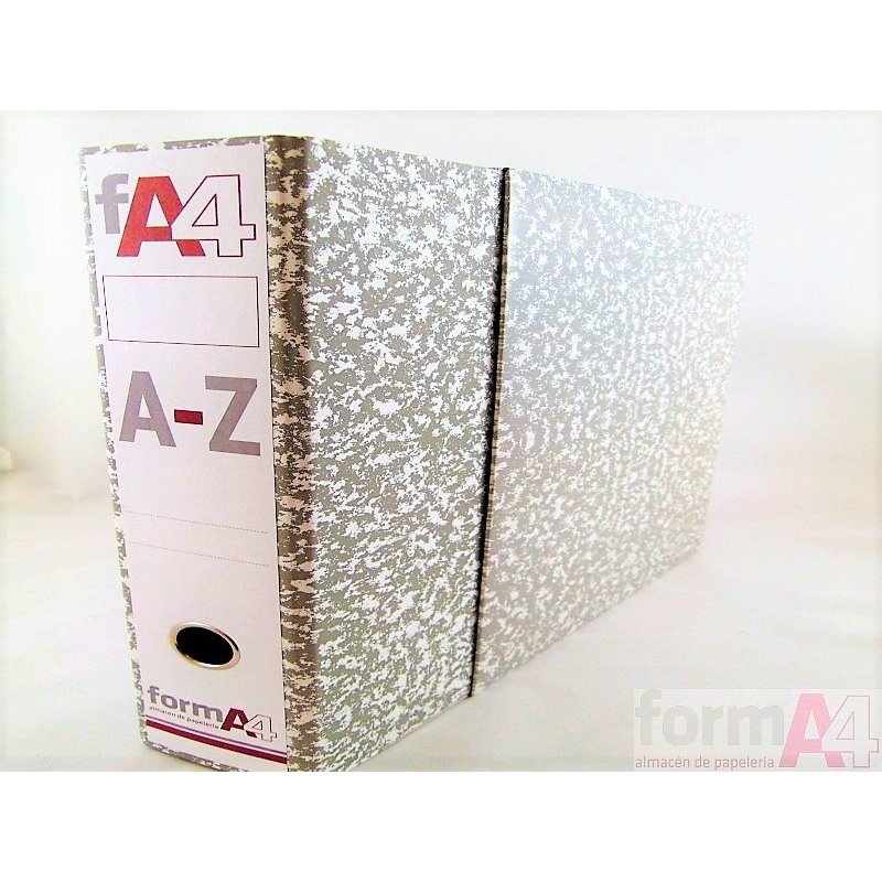 ARCHIVADOR FORMA4 JASPEADO GRIS FOLIO