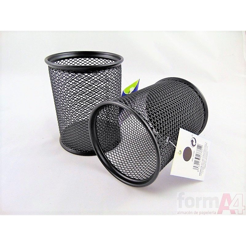 CUBILETE METALICO BISMARK REJILLA NEGRO