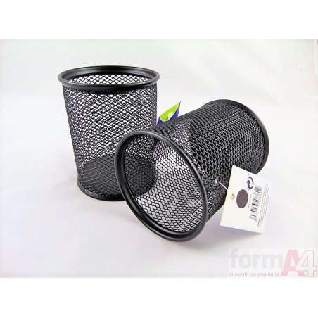 CUBILETE METALICO BISMARK REJILLA NEGRO