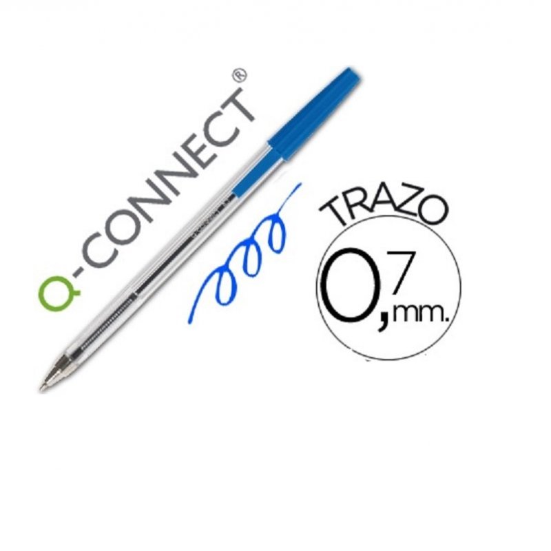 BOLIGRAFO Q-CONNECT AZUL
