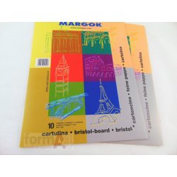 BLOC MARGOK CARTULINAS DE COLORES P/10