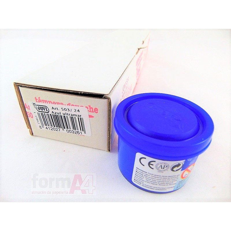 TEMPERA ESCOLAR JOVI 35CC. AZUL ULTRAMAR
