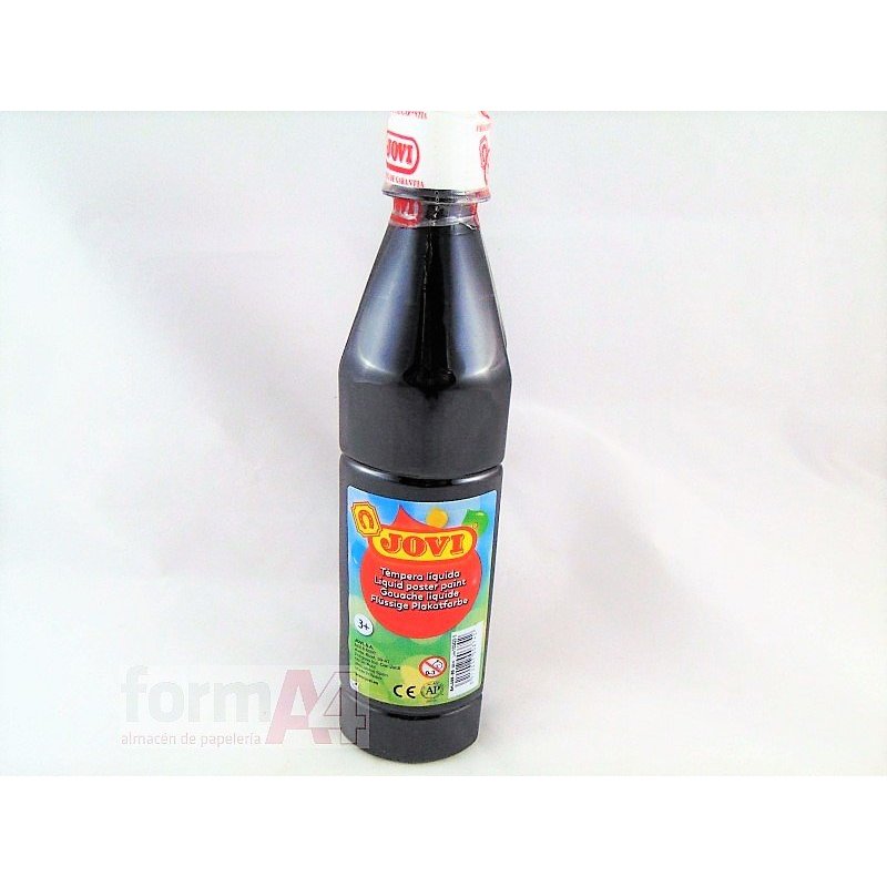 TEMPERA LIQUIDA JOVI 500CC. NEGRO