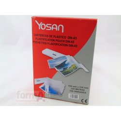 CARTERA PLASTIFICAR YOSAN A5 125 MICRAS C/100