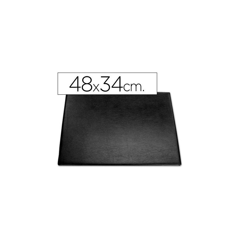 VADE SOBREMESA PLASTICO 48X34CM NEGRO