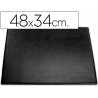 VADE SOBREMESA PLASTICO 48X34CM NEGRO