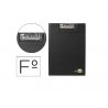 CARPETA MINICLIP SUPERIOR PLASTICO LIDERPAPEL NEGR