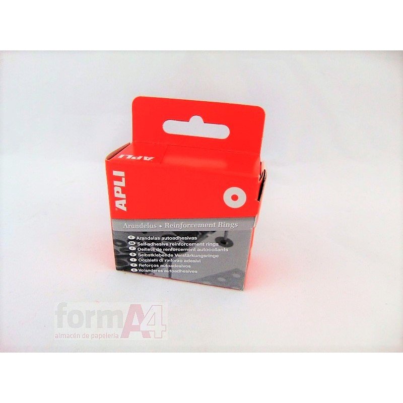 ARANDELAS ADHESIVAS TRANSLUCIDAS APLI C/200