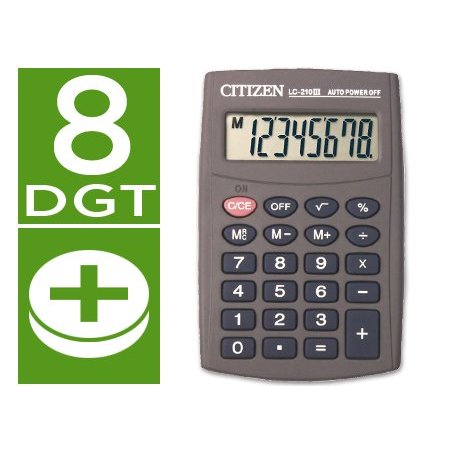 CALCULADORA BOLSILLO CITIZEN 8 DIG. LC-210 II