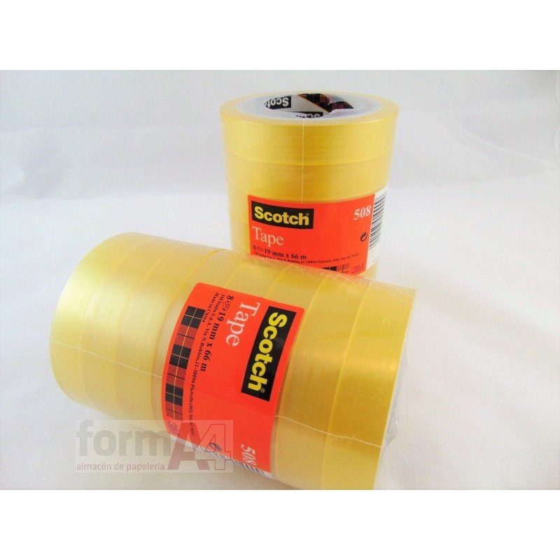 CINTA ADHESIVA SCOTCH 508 19MMX66M.