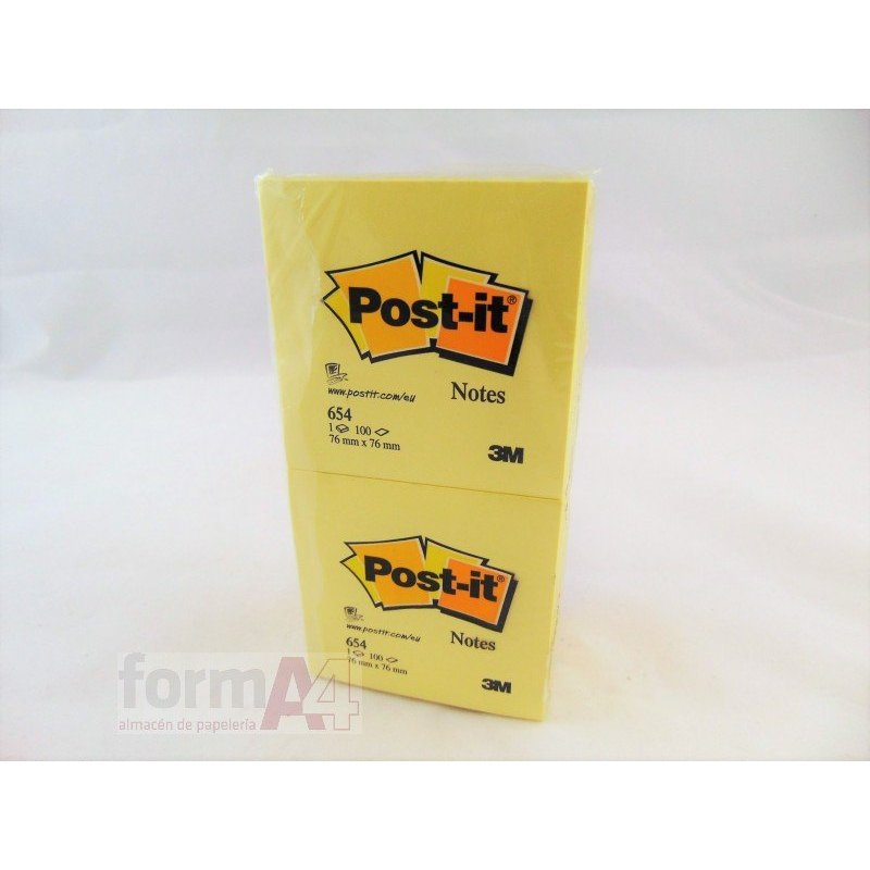 BLOC NOTAS AMARILLAS POST-IT 76X76M. 