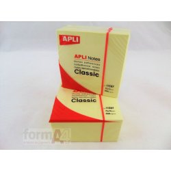 BLOC NOTAS AMARILLAS APLI 75X75MM. 400H.