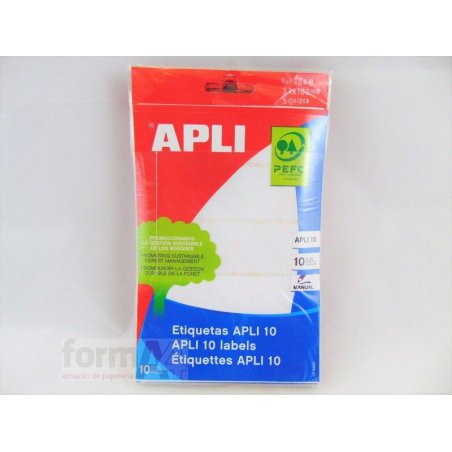 ETIQUETA ADHESIVA BLANCA APLI-10 31X100MM B/50