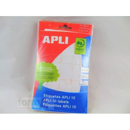 ETIQUETA ADHESIVA BLANCA APLI-10 22X32MM B/200