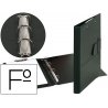 CARPETA 4 ANILLAS 25 MM MINICLIP PLASTICO NEGRO