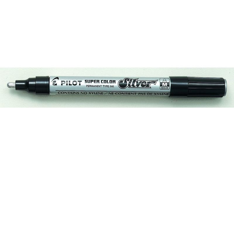 ROTULADOR PILOT SUPER COLOR PLATA 2MM