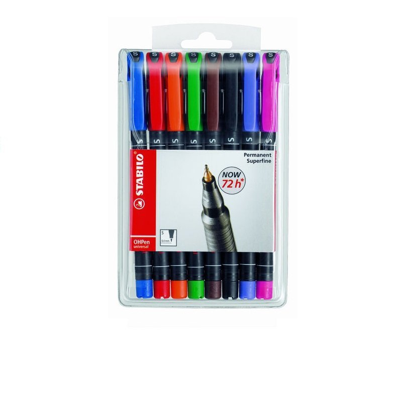 ROTULADOR STABILO OHPEN P/S EST/8