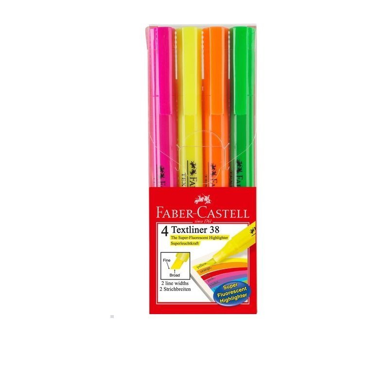 MARCADOR FLUORESCENTE TEXTLINER 38 EST/4