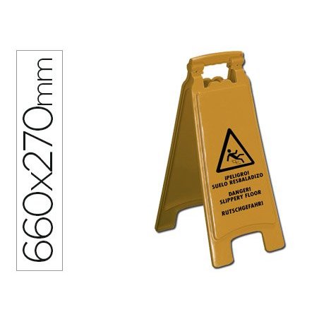 CARTEL SEÑALIZACION SUELO RESBALADIZO
