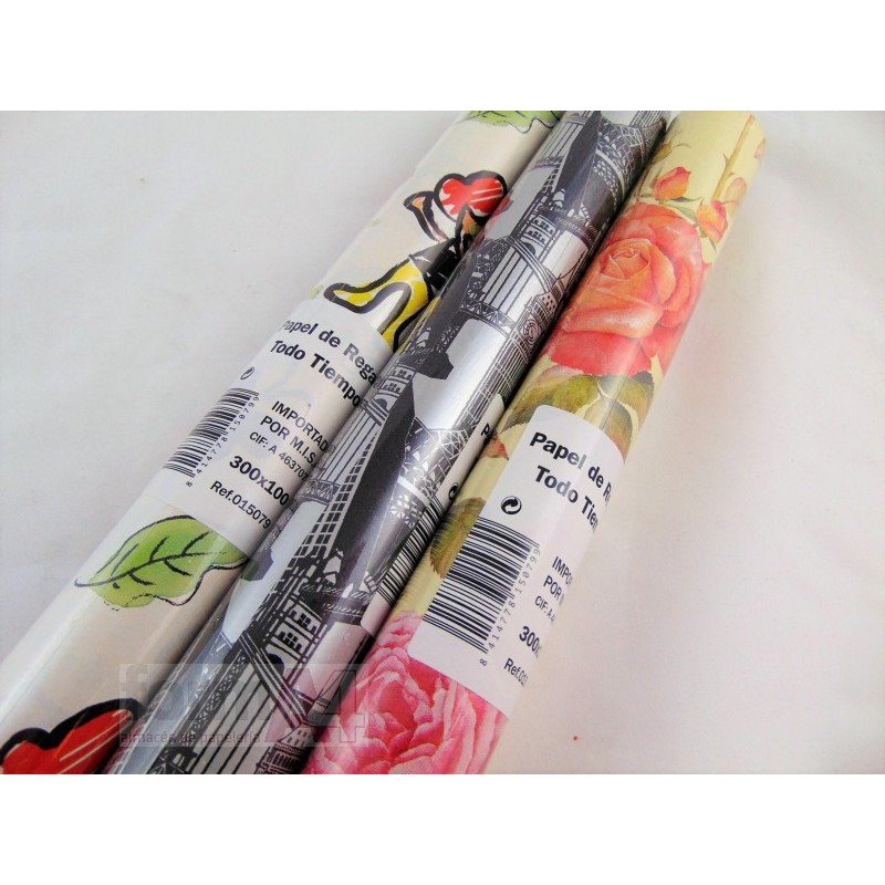 PAPEL REGALO MONTI TODO AÑO 1X3 METROS 