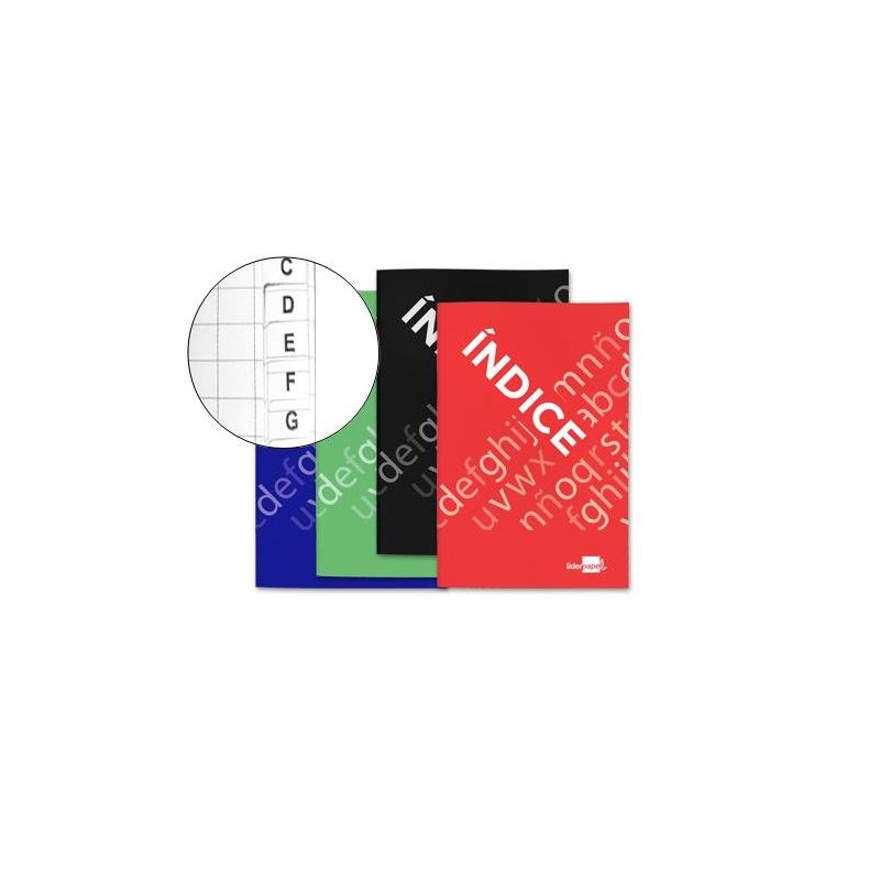 LIBRETA INDICE 4º LIDERPAPEL