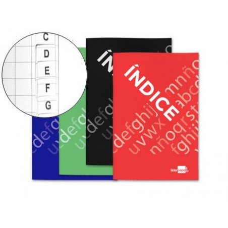 LIBRETA INDICE 4º LIDERPAPEL