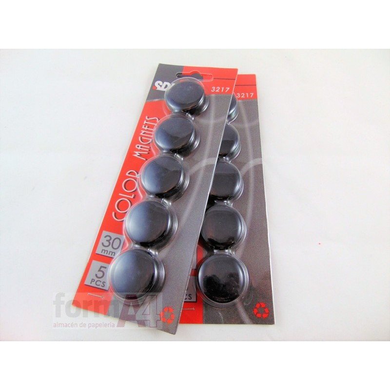 IMAN REDONDO SDI 30MM NEGRO P/5 
