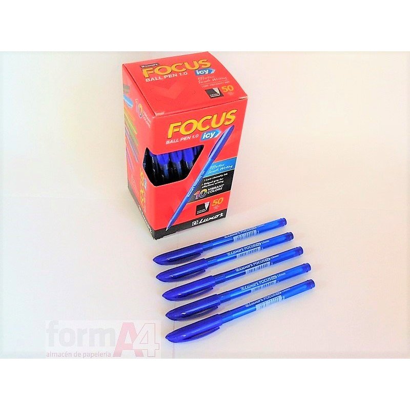 BOLIGRAFO LUXOR FOCUS ICY AZUL