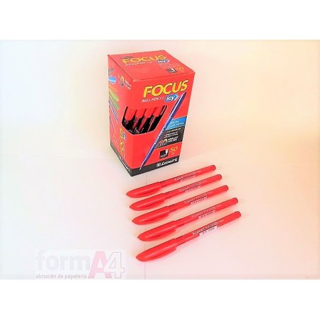 BOLIGRAFO LUXOR FOCUS ICY ROJO
