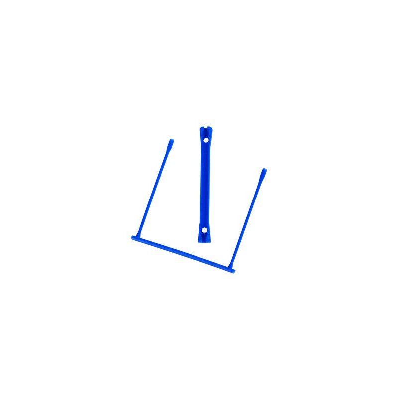 ENCUADERNADOR FASTENER E-CLIP COLOR AZUL C/100