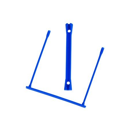 ENCUADERNADOR FASTENER E-CLIP COLOR AZUL C/100
