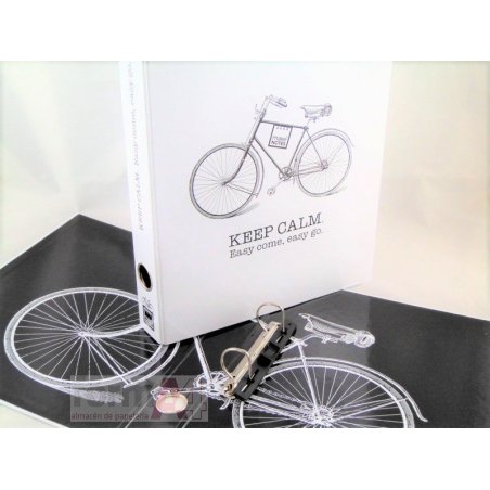 CARPETA • 2 ANILLAS MAKE NOTE BIKE  A-4