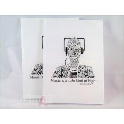 WHITE BOOK • 160 H 80 GRS •LISO A-4 MAKE NOTE MUSI