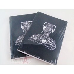 WHITE BOOK • 160 H.80 GRS •  LISO MAKE NOTE MUSIC