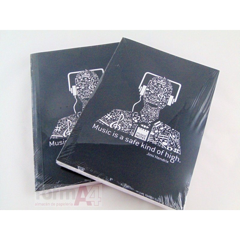 WHITE BOOK • 160 H.80 GRS •  LISO MAKE NOTE MUSIC