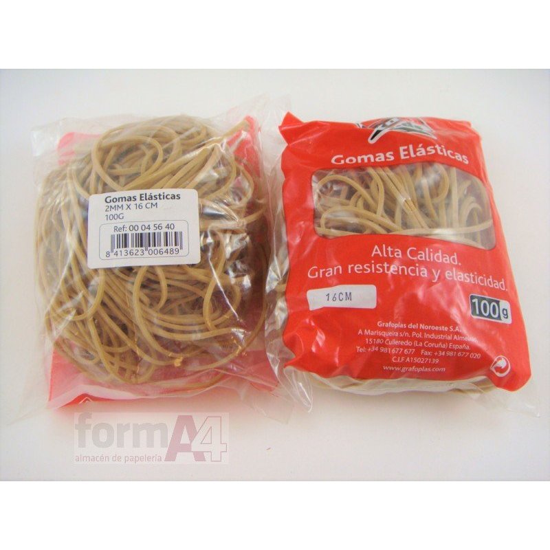GOMAS ELASTICAS FIXO Nº16 B/ 100GR.