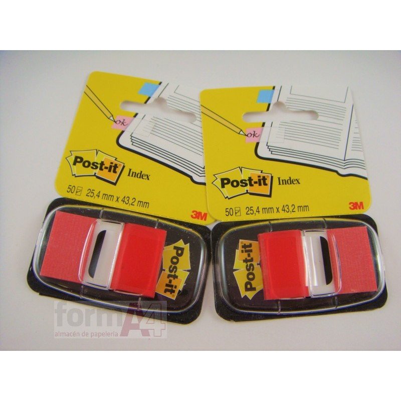 BANDERITAS POST-IT INDEX ROJO