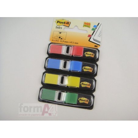 BANDERITAS POST-IT INDEX 12X43MM SURTIDOS