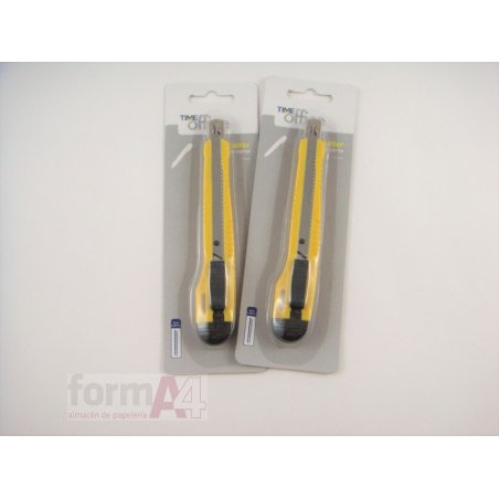 CUTTER PLASTICO TIME OFFICE 9MM