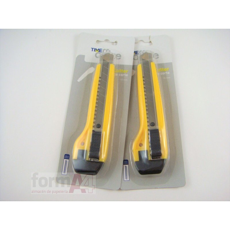 CUTTER PLASTICO TIME OFFICE 18MM