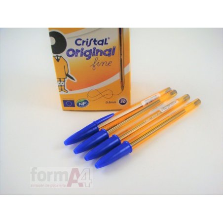 BOLIGRAFO BIC CRISTAL FINE AZUL