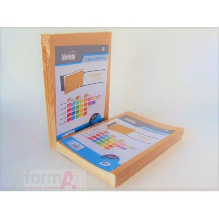 SUBCARPETA KARMAN FOLIO KRAFT BICOLOR P/50