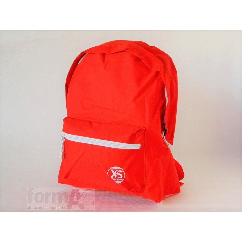 MOCHILA GRANDE XS 34x44x18CM. ROJO