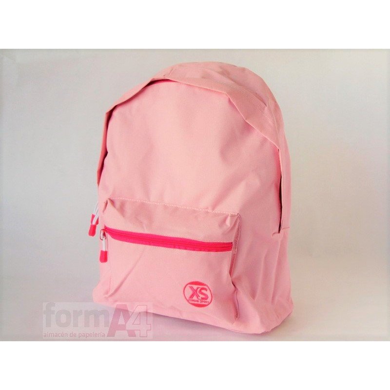 MOCHILA GRANDE XS 34X44X18CM. ROSA CLARO