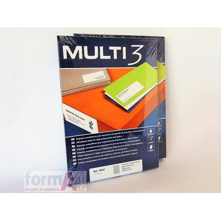 ETIQUETA ADHESIVA BLANCA MULTI3 52.5X21.2MM C/5600