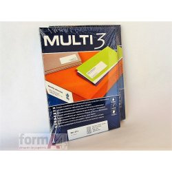 ETIQUETA ADHESIVA BLANCA MULTI3 48.5x25.4MM C/4400