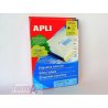 ETIQUETA ADHESIVA BLANCA APLI 105X148MM. C/2000