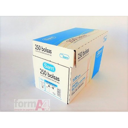 BOLSA BLANCA AUTOSAM 184X261MM. C/250