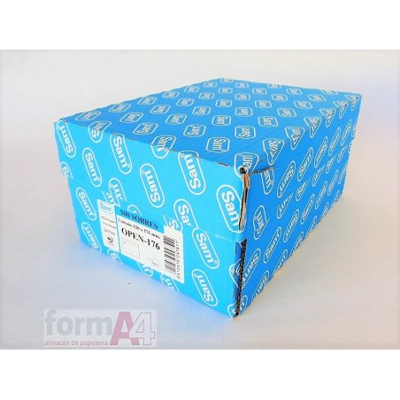 SOBRE COMERCIAL OPENSAM BLANCO 120X176MM. C/500