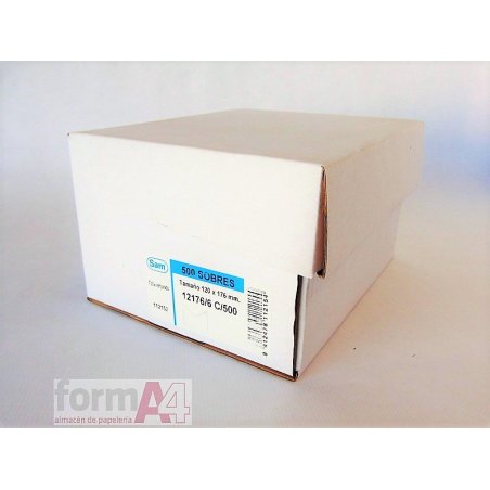 SOBRE COMERCIAL CAÑA PLANOSAM 120X176MM C/500